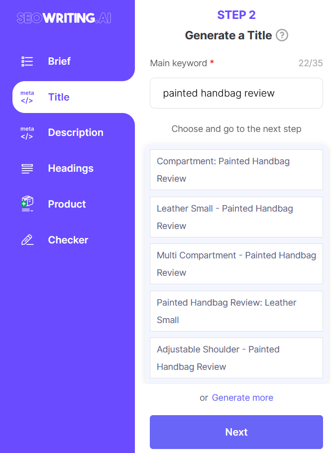 AI Online Brief Generator